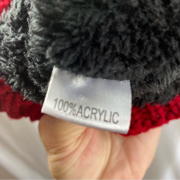 Knitted Wool Beanie Hat w/ Fleece Lining - Picture 8 of 8
